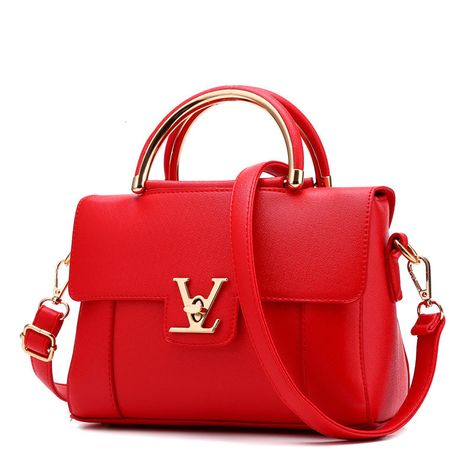 Red handbags