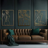 XL Gold Metal Wall Art